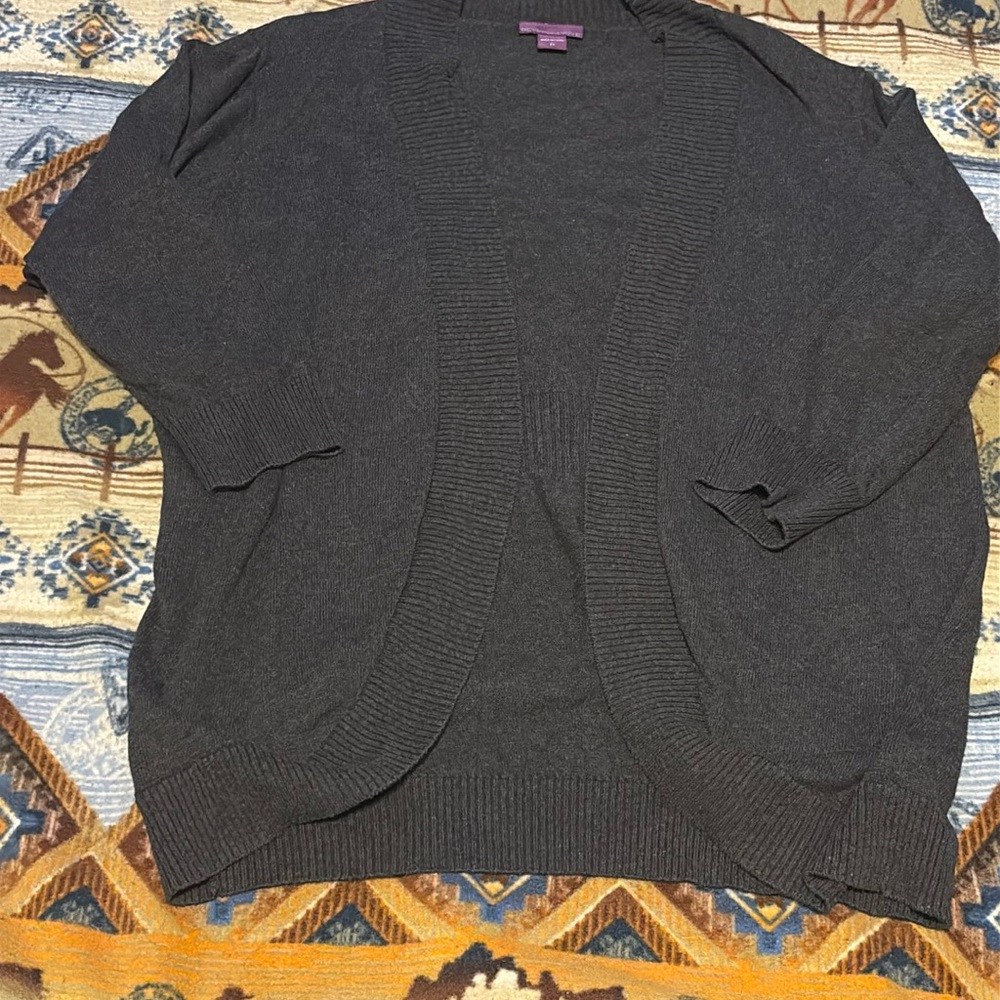 Beverly Drive dark gray sweater Plus size 2X